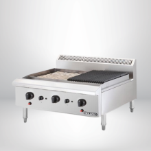 NƯỚNG THAN NHÂN TẠO 3 HỌNG DÙNG GAS CRB3B-17