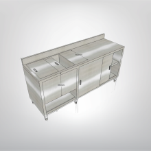 QUẦY THÙNG ĐÁ INOX