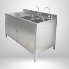 QUẦY TỦ CỬA MỞ 2 HỘC RỬA