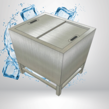 THÙNG ĐÁ INOX CÓ CHÂN