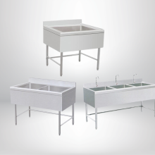 CHẬU RỬA INOX 1, 2, 3 HỘC, ỐP CHE 3 MẶT
