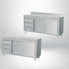 QUẦY TỦ CỬA LÙA 2 CÁNH CÓ 3 HỘC KÉO