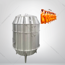 LÒ QUAY VỊT INOX 100 CM (12-15 CON) DÙNG THAN