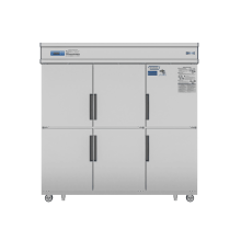 TỦ MÁT ĐỨNG 6 CÁNH INOX 1750L